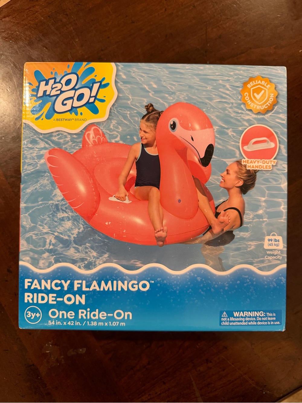 NIB H2O Go! Fancy Flamingo Ride-On – Pink Inflatable Pool Float
